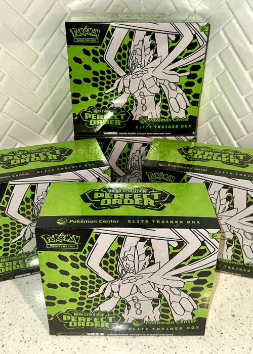 Pokémon TCG: Mega Evolution ME03 Perfect Order Pokémon Center ETB Scratch n Dent