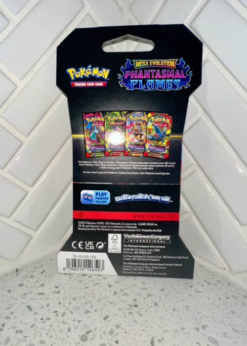 Pokemon TCG: Mega Evolution ~ Phantasmal Flames ~ Sleeved Booster Pack